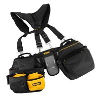 Сумка пояс Denzel 90290 с лямками, поясными сумками и держателем для молотка   картинка